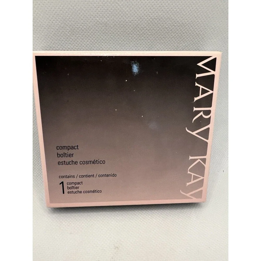 Mary Kay Compact 017362 Makeup Case Magnet Black mirror unfilled